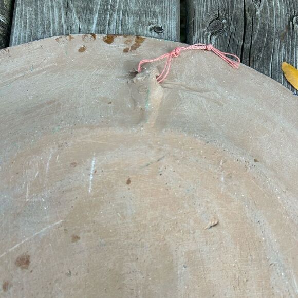 Mexican Folk Art Plate Terracotta Pottery Wall Hanging Hand Painted 16” - Picture 15 of 16